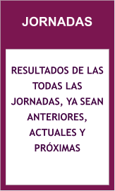 JORNADAS  Resultados de las todas las jornadas, ya sean anteriores, actuales y próximas